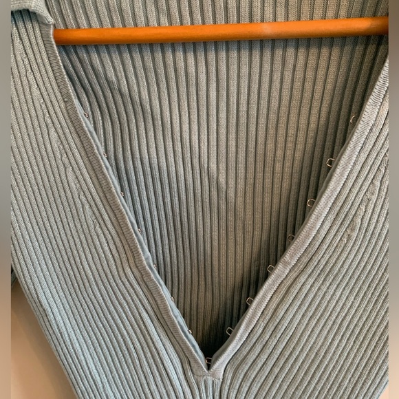 A&F knitted body suit in light blue - Picture 3 of 8